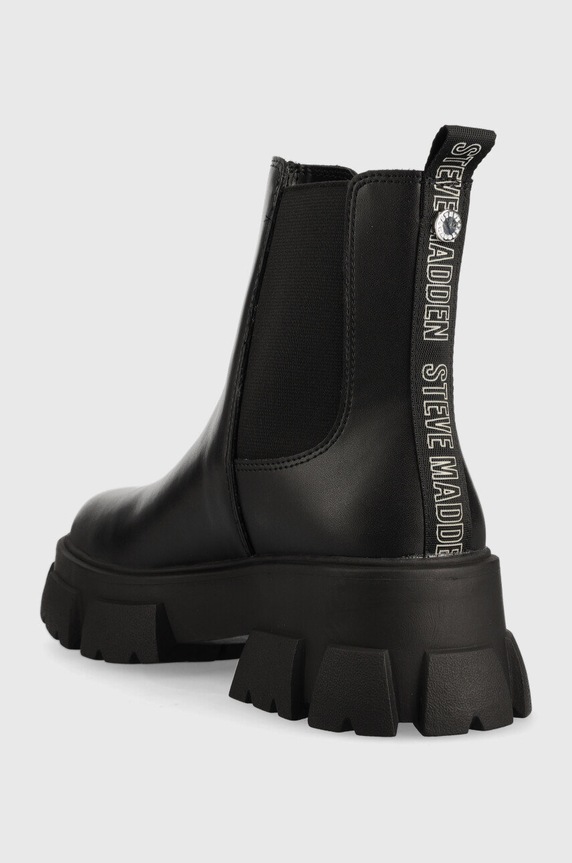 Obuwie Steve Madden sztyblety skórzane Tunnel SM19000015.017 czarny