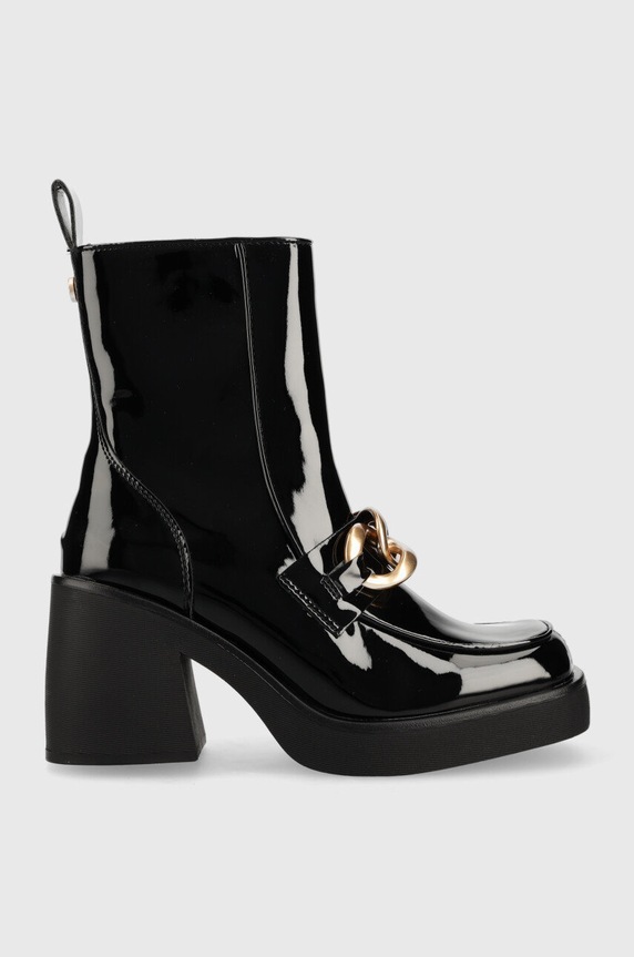 Steve Madden botki Blooms słupek czarny SM11002146.018