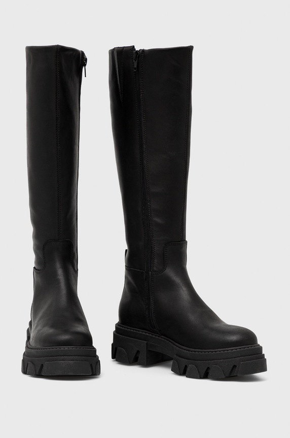 Kožené kozačky Steve Madden SM11002143.017 černá AW22