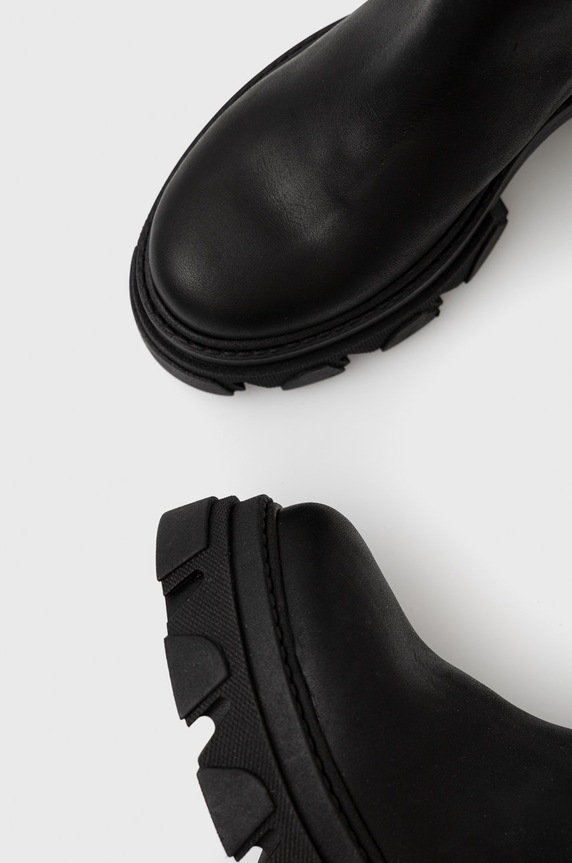 Kožené kozačky Steve Madden černá SM11002143.017