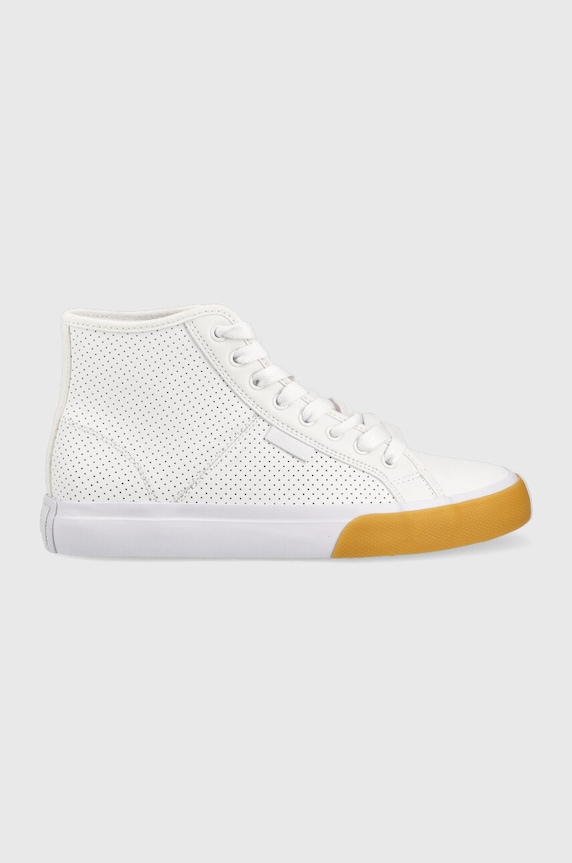 DC trampki imitacja skóry licowej biały ADJS300294