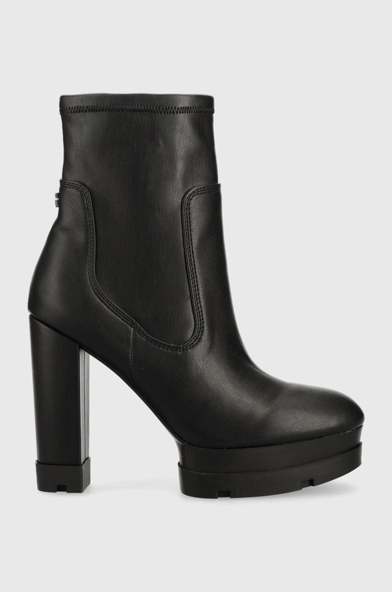 Guess botki Bimber słupek czarny FL8BMB.ELE10.BLKBL