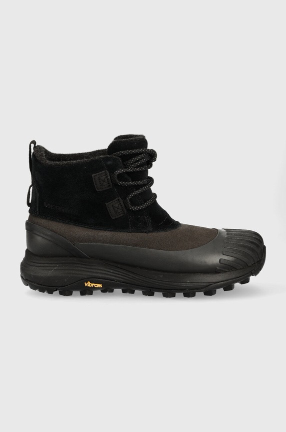 Merrell cizme de zapada din piele intoarsa izolat negru J036750