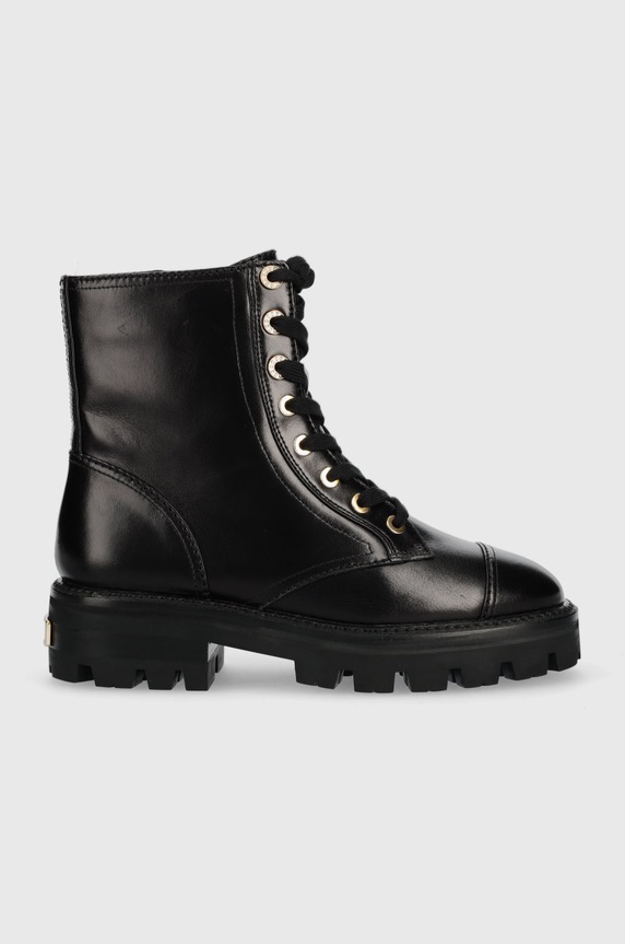 Kožené workery Kate Spade Merritt Lug usňová koža čierna K9820.BLK