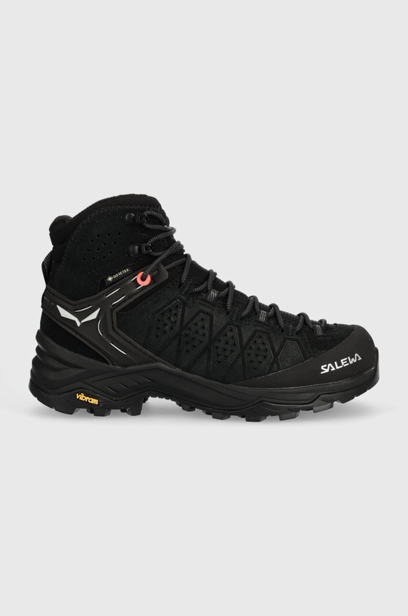 Topánky Salewa Alp Trainer 2 Mid GTX semišová koža čierna 00.0000061383