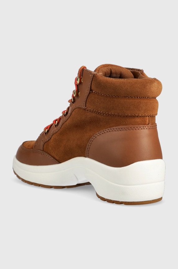 Cipők Lauren Ralph Lauren bőr csizma Wpsuede Rylee 802875308001.200 barna