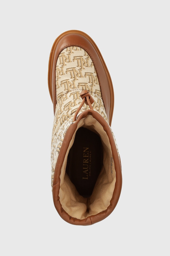 Nízké kozačky Lauren Ralph Lauren hnědá 802882382002.250