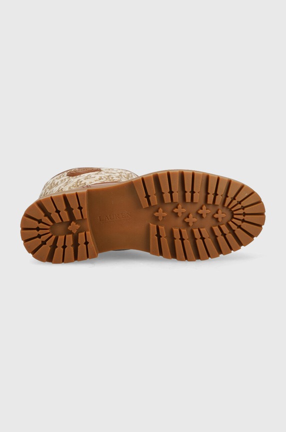 Nízké kozačky Lauren Ralph Lauren 802882382002.250 hnědá