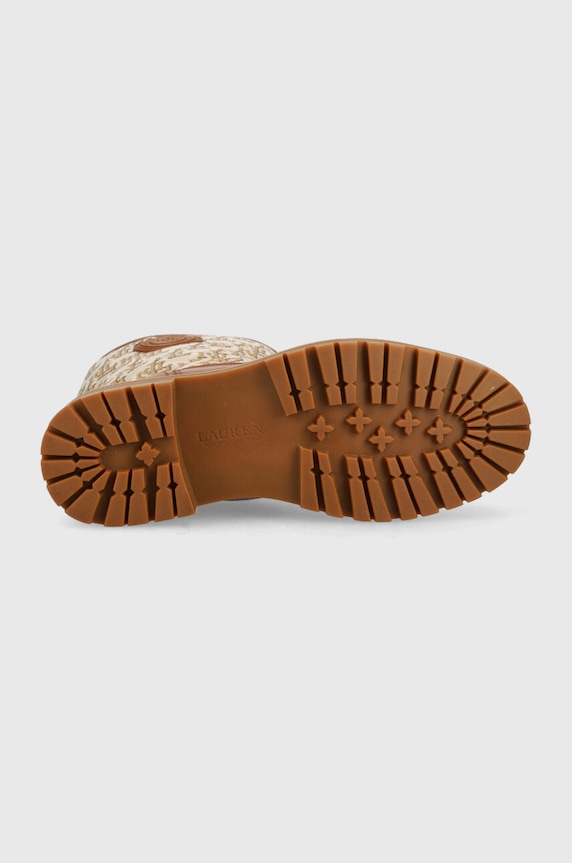 Nízké kozačky Lauren Ralph Lauren 802882382002.250 hnědá