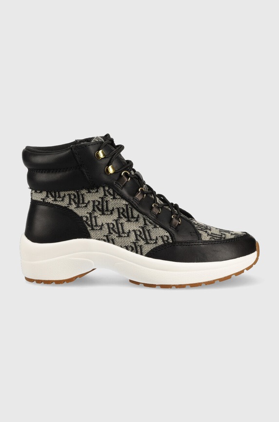 Lauren Ralph Lauren sneakersy Rylee tekstylny czarny 802882618001.001
