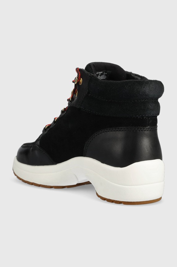 Obuv Kožené členkové topánky Lauren Ralph Lauren Rylee 802875308002.001 čierna