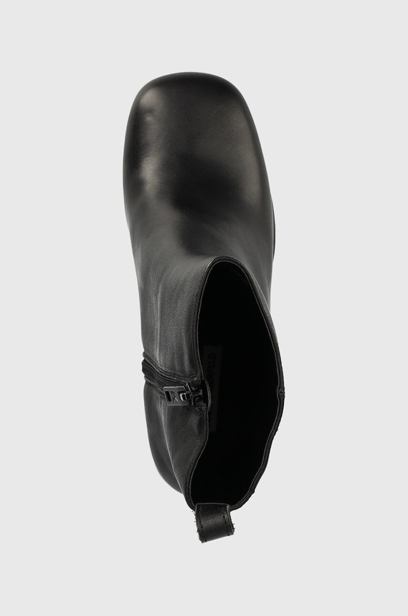 Kožne gležnjače Karl Lagerfeld Strada crna KL30144.000
