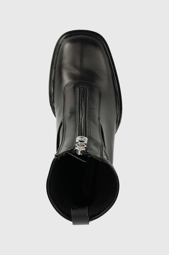 Δερμάτινες μπότες Karl Lagerfeld VoyageVOYAGE μαύρο KL30159.000