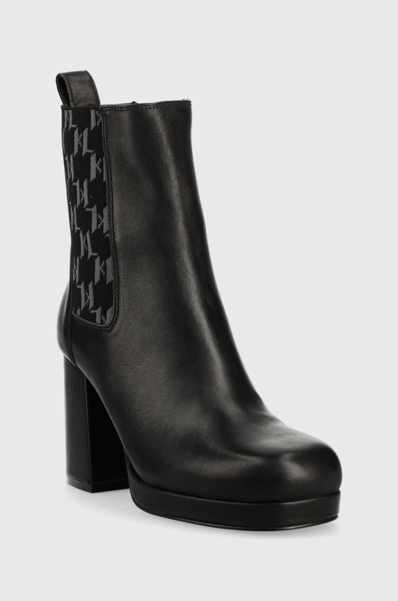 Кожени боти челси Karl Lagerfeld LAVINIA III KL39940.000 черен AW22