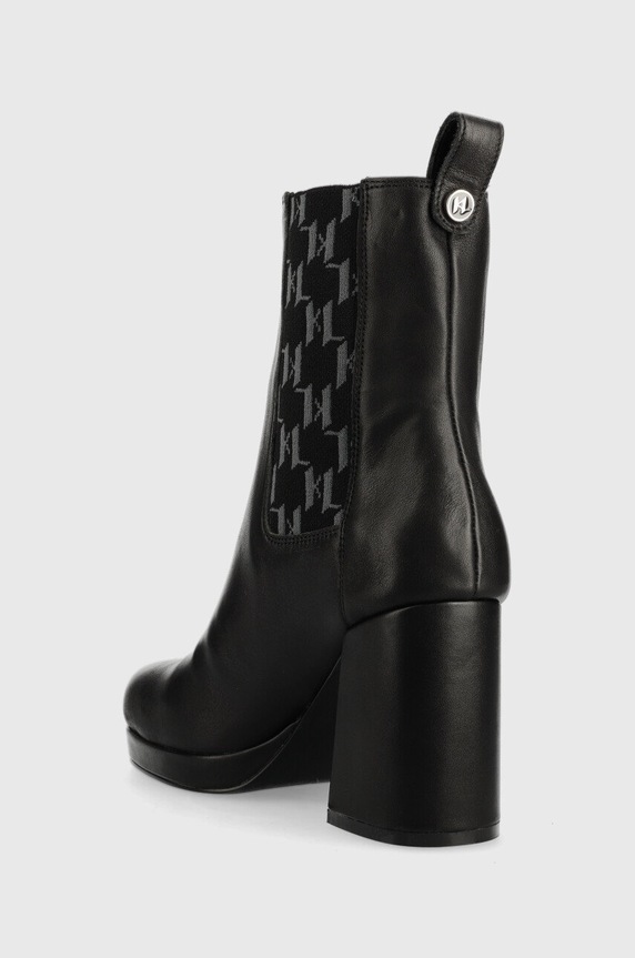Обувки Кожени боти челси Karl Lagerfeld LAVINIA III KL39940.000 черен