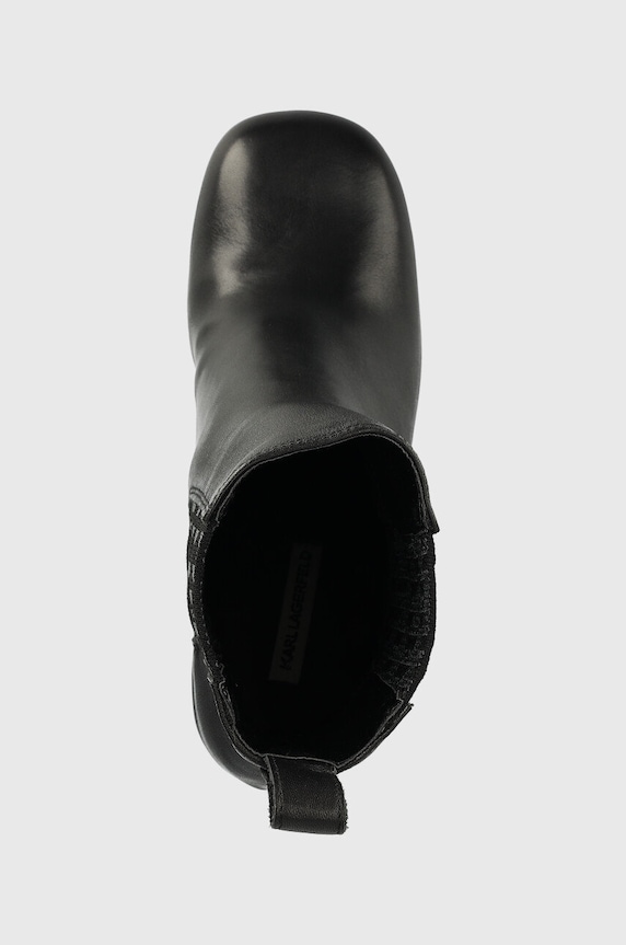 Кожени боти челси Karl Lagerfeld LAVINIA III черен KL39940.000