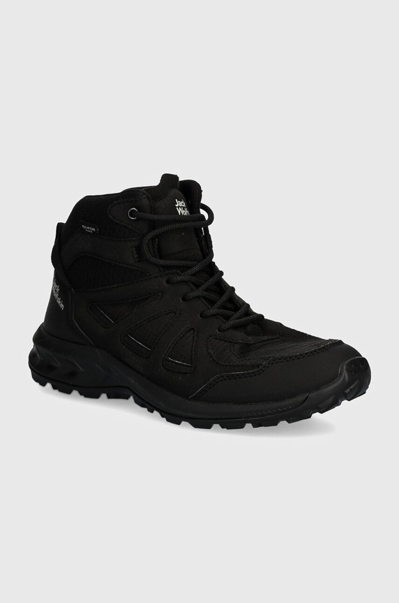 Boty Jack Wolfskin Woodland 2 Texapore Mid nezateplené černá 4051331