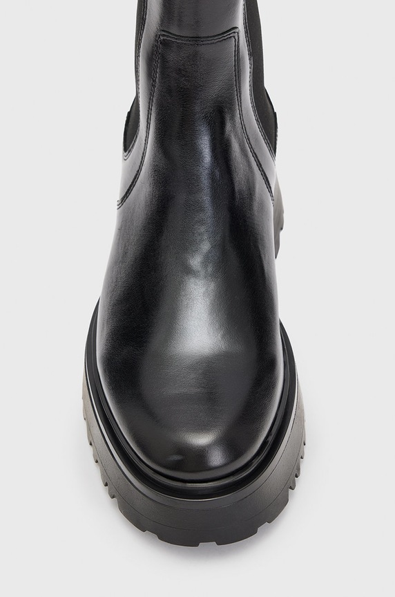 Încălțăminte AllSaints ghete chelsea de piele WF582X negru