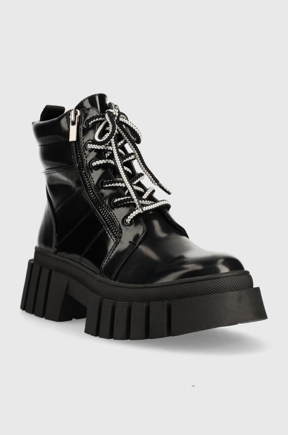 Členkové topánky Steve Madden Incredible SM16000130.001 čierna AW22