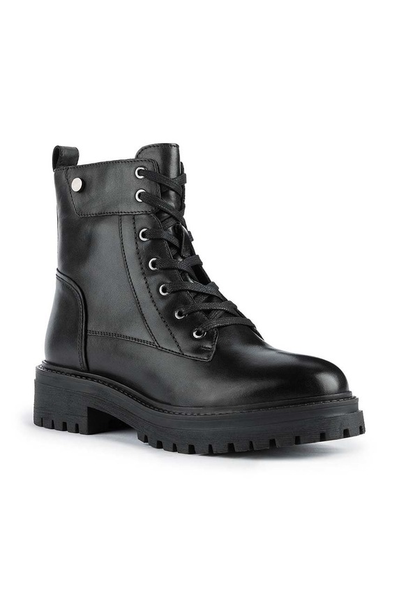 Кожаные полусапоги Geox Iridea D26HRQ.00043.C9999 чёрный AW25