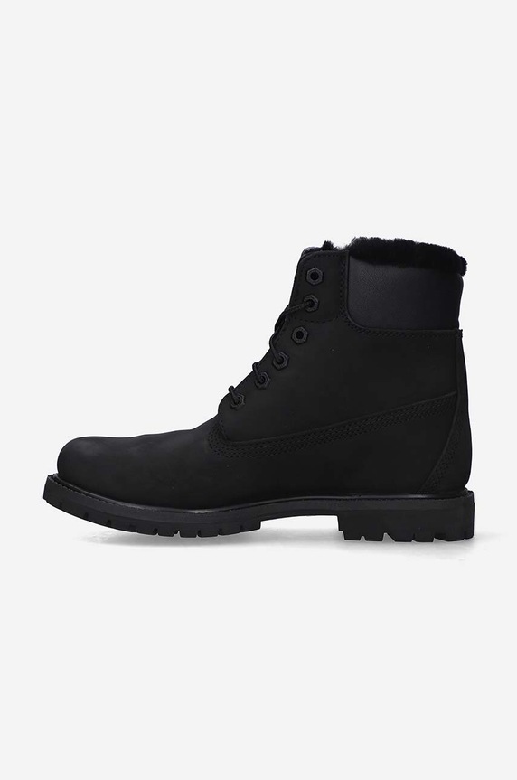 Shoes Timberland suede biker boots 6 In Premium Shearlig A1U7S black