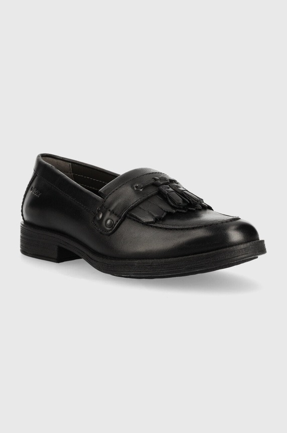 Geox mokasyny skórzane dziecięce J4449A.00043.29.34 czarny AW22