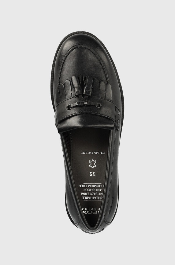 Geox mokasyny skórzane dziecięce czarny J4449A.00043.35.41