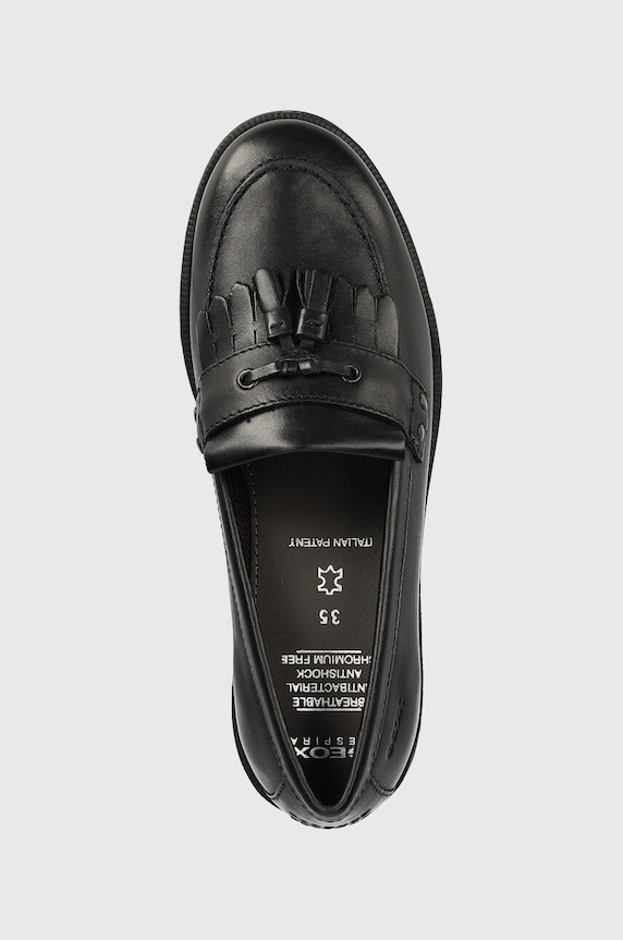 Geox mokasyny skórzane dziecięce czarny J4449A.00043.35.41
