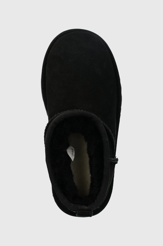 UGG Śniegowce zamszowe dziecięce K CLASSIC ULTRA MINI czarny 1130750K.BLK