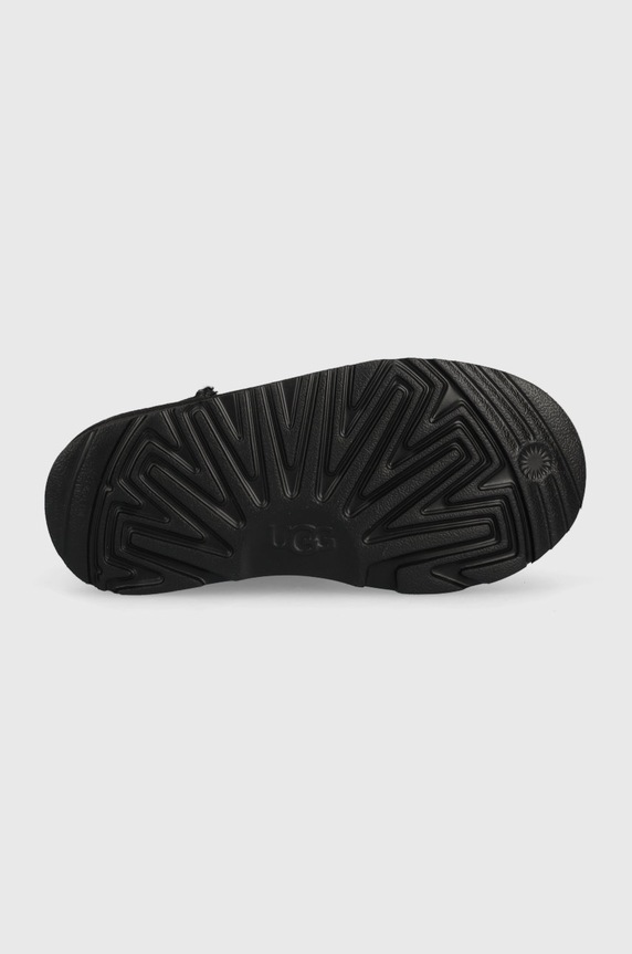 UGG Śniegowce zamszowe dziecięce K CLASSIC ULTRA MINI 1130750K.BLK czarny