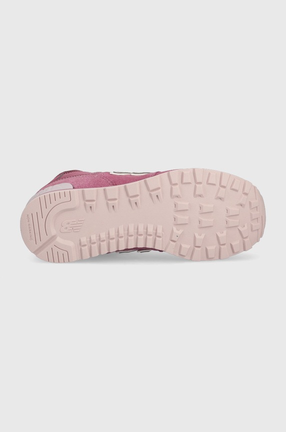 New Balance buty zimowe zamszowe dziecięce GV574HP1 GV574HP1 fioletowy