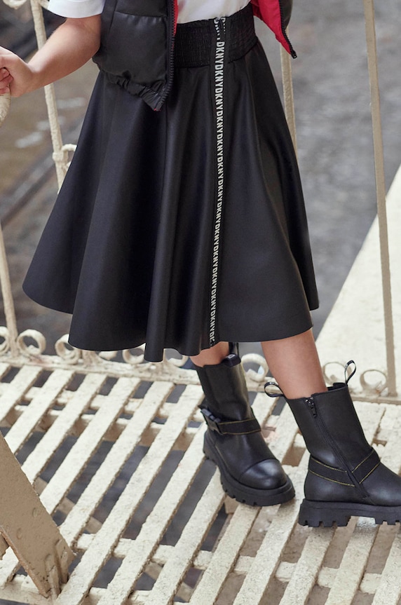 Dkny sztyblety dziecięce nieocieplane czarny D39090.36.39