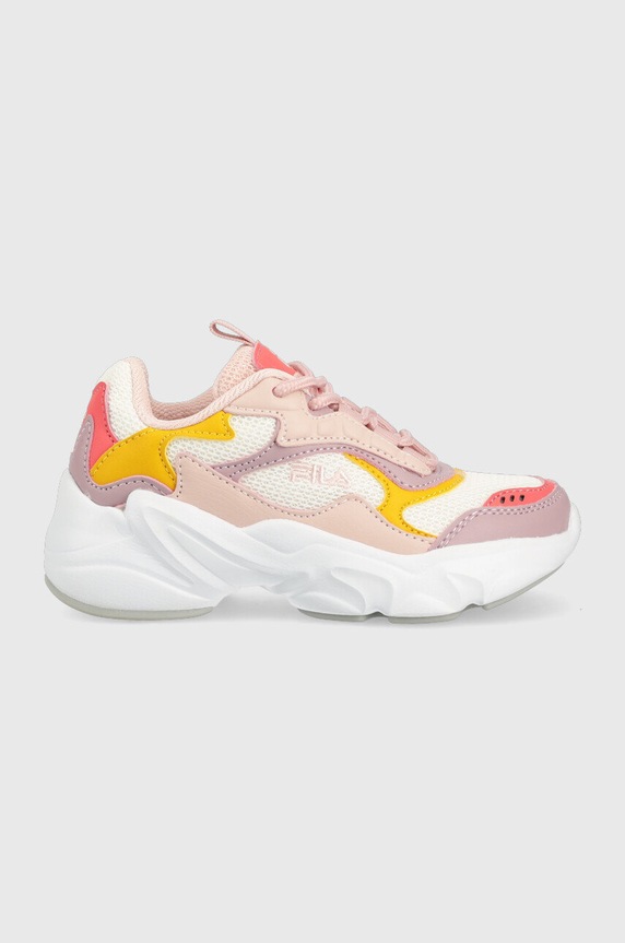 Fila sneakersy dziecięce Collene imitacja skóry licowej różowy FFK0083