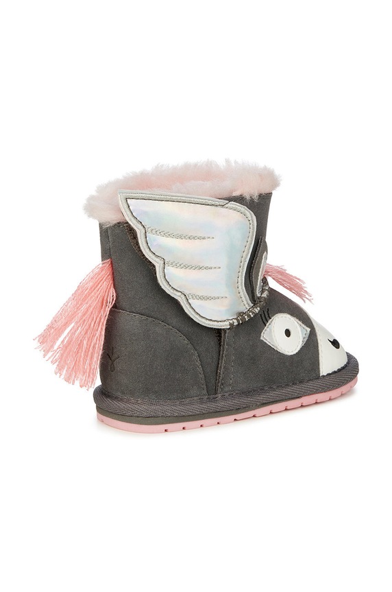 Dziewczynka Emu Australia śniegowce zamszowe dziecięce Pegasus Walker B12759.Pegasus.Walker szary