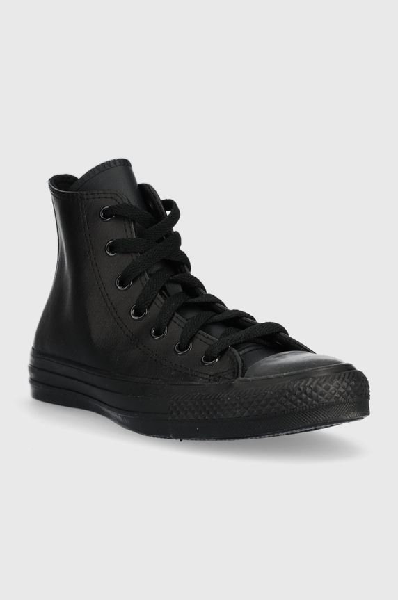 Converse trampki skórzane dziecięce Chuck Taylor All Star A00917C czarny AW22