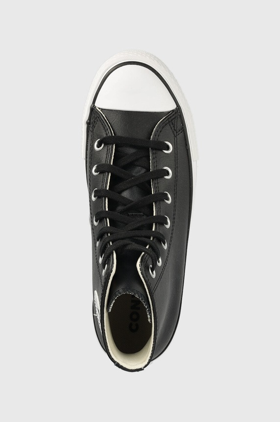 Kožené kecky Converse Chuck Taylor All Star Eva Lift černá A02485C