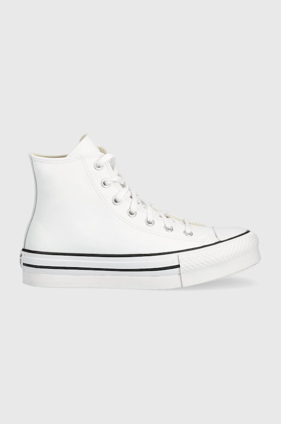 Converse trampki skórzane dziecięce Chuck Taylor All Star EVA Lift biały A02486C