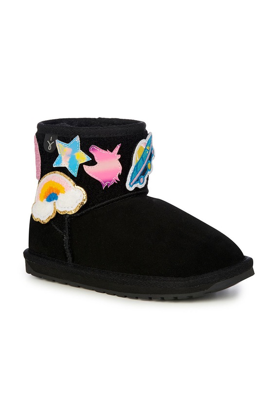 Dječje cipele za snijeg od brušene kože Emu Australia Wallaby Mini Play K12748.Wallaby.Mini.Pla crna AW24