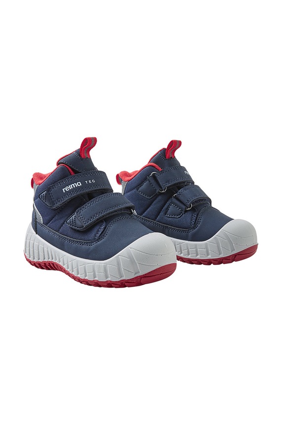 Reima scarpe basse bambini finta pelle fiore blu navy 5400010A