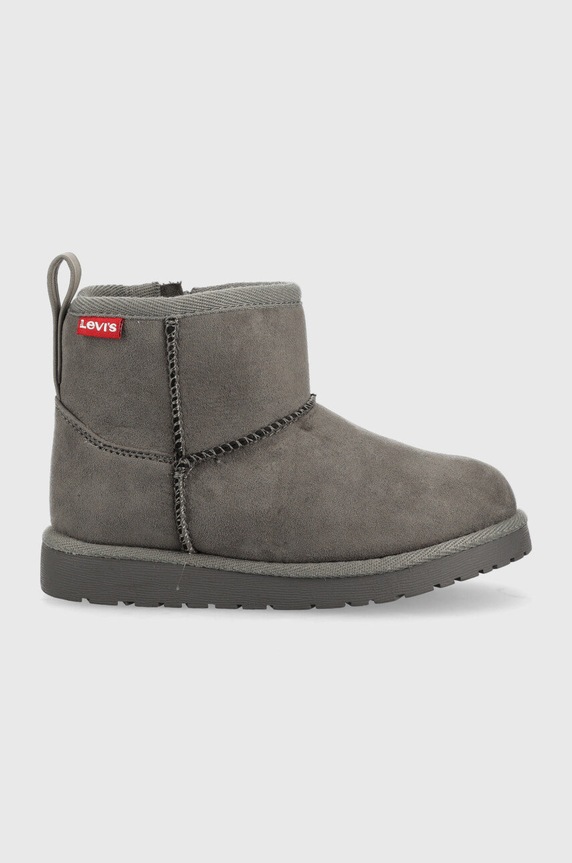 Dětské sněhule Levi's imitace semiše šedá VWAV0010S.9BYY