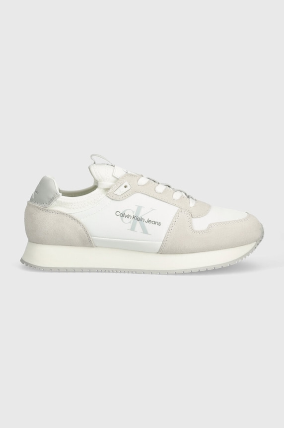 Calvin Klein Jeans sportcipő RUNNER SOCK LACE UP YM0YM00553.0GL fehér AW23