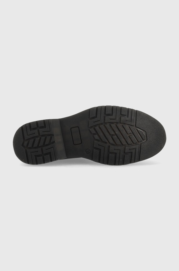 Jack & Jones pantofi inalti de piele Hastings 12215539.Anthracite negru