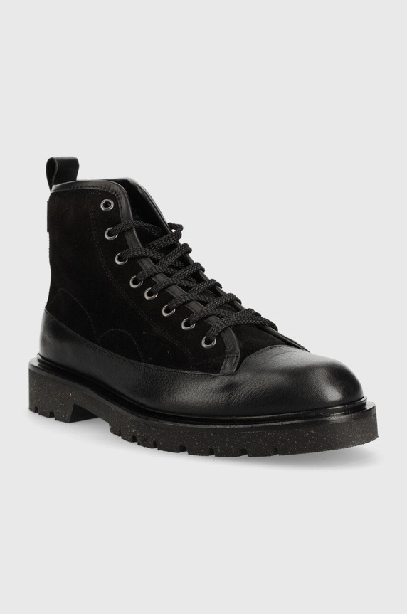PS Paul Smith bőr bakancs Buhl M2S.BUH07.JSUE fekete AW22