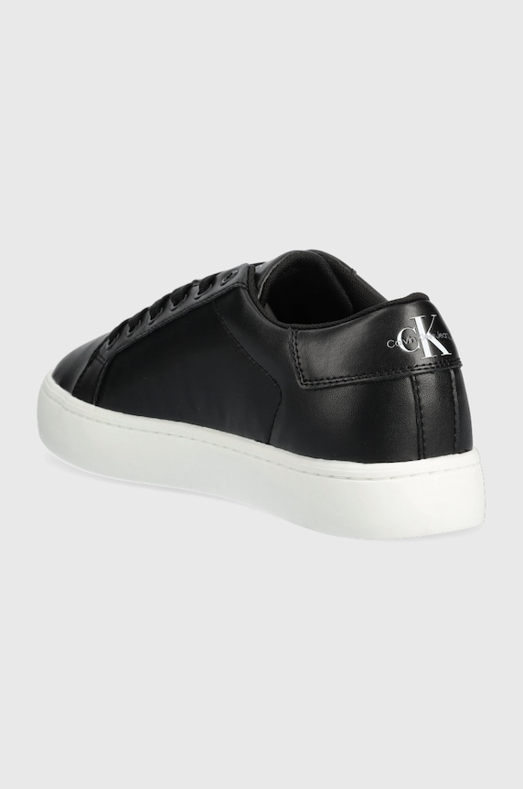 Cipők Calvin Klein Jeans bőr sportcipő CUPSOLE LACE UP LOW YM0YM00491.BDS fekete