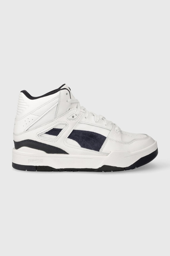 Puma sportcipő Slipstream INVDR Mid velúr bőr fehér 388640