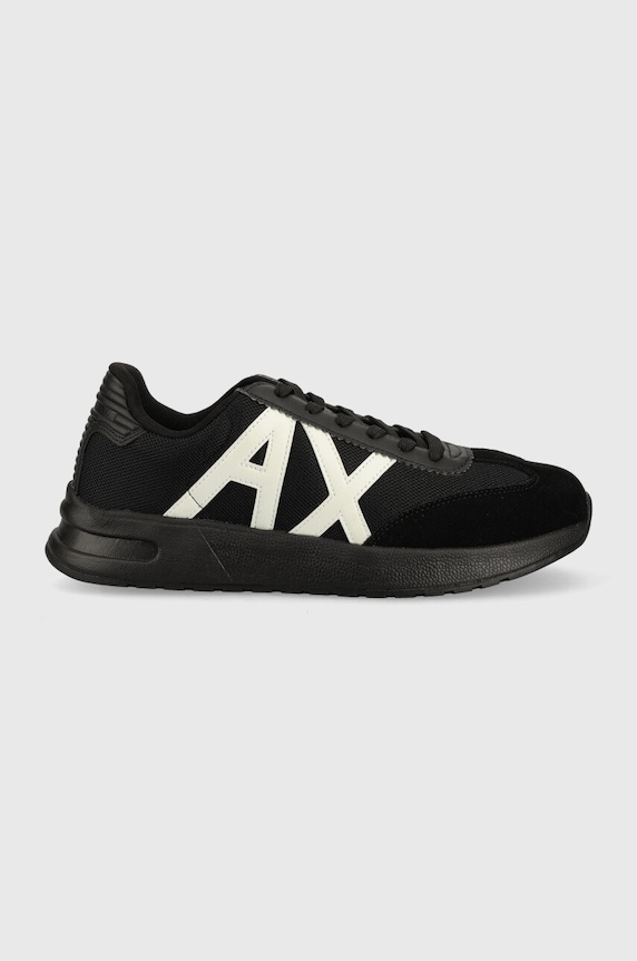 Armani Exchange sneakersy skóra zamszowa czarny XUX071.XV527.M217