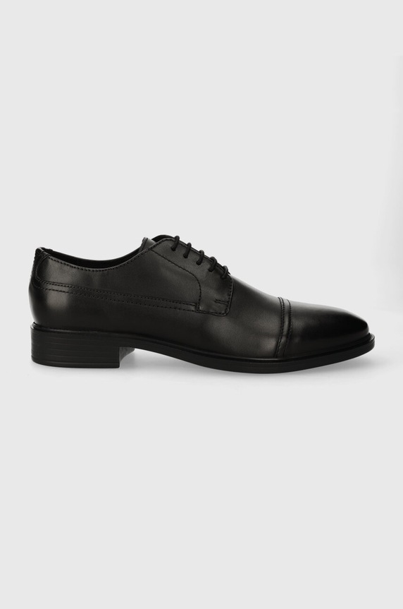 Geox półbuty skórzane U GLADWIN eleganckie czarny U024WB.00043.C9999