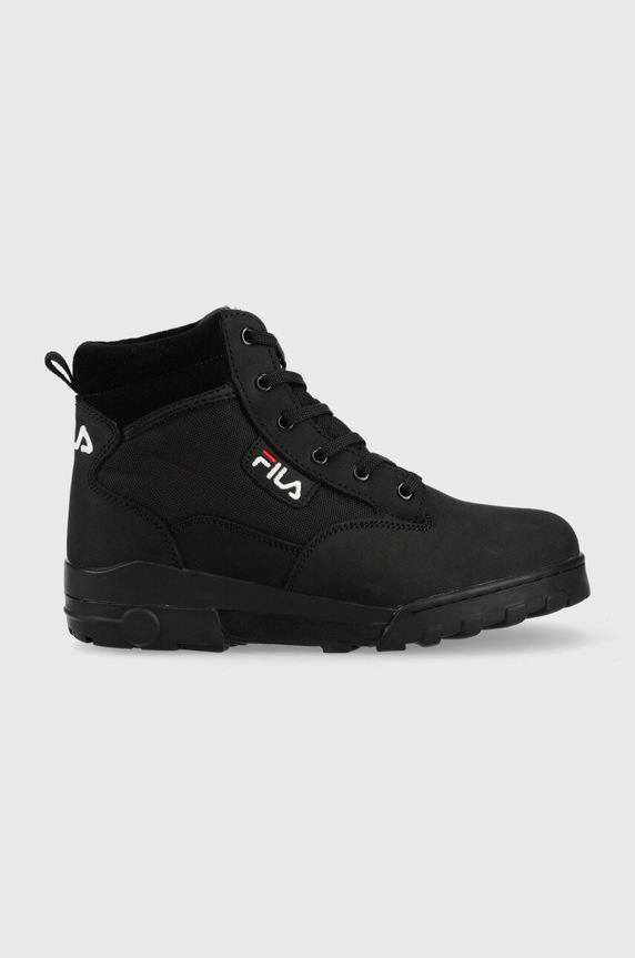 Fila trapery Grunge II skóra zamszowa czarny FFM0165