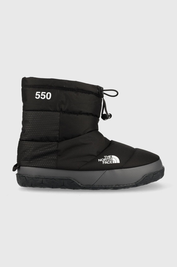The North Face śniegowce nuptse apres syntetyczny czarny NF0A7W4HKT01