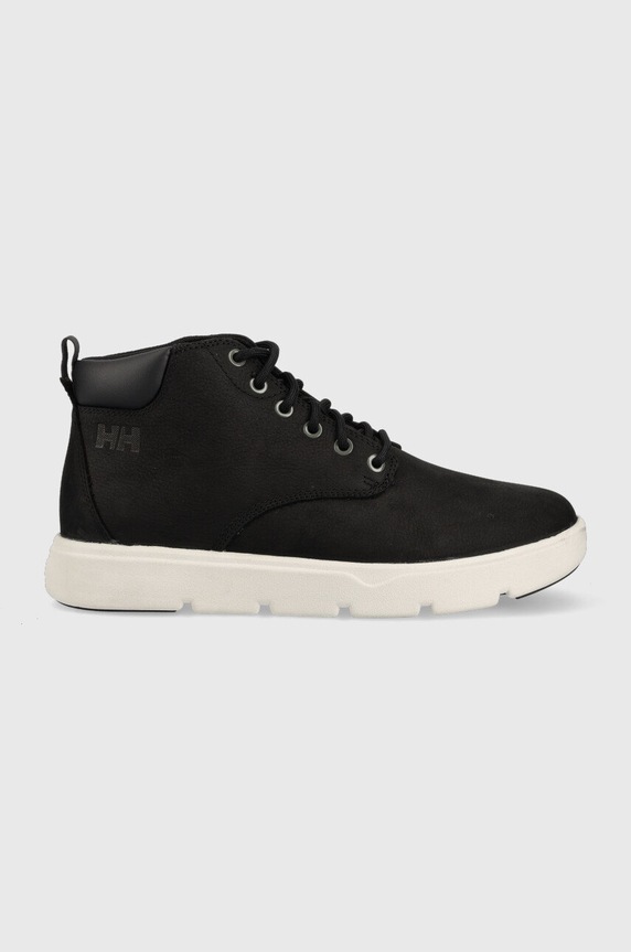 Helly Hansen buty skórzane skóra licowa czarny 11738